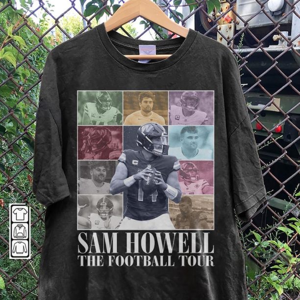 Sam Howell Washington Football Merch Shirt, Commanders Vintage 90s Bootleg Sweatshirts