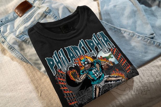 Vintage Philadelphia Eagles, Jason Kelce Batman Skeleton Art Unisex Shirt Vintage Bootleg, Gift for him, Gift for her