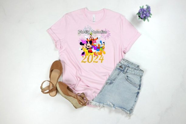 Custom Disney 2024 Family Vacation Shirt, Family Trip 2024 Shirt, Personalized Family Vacation Outfit