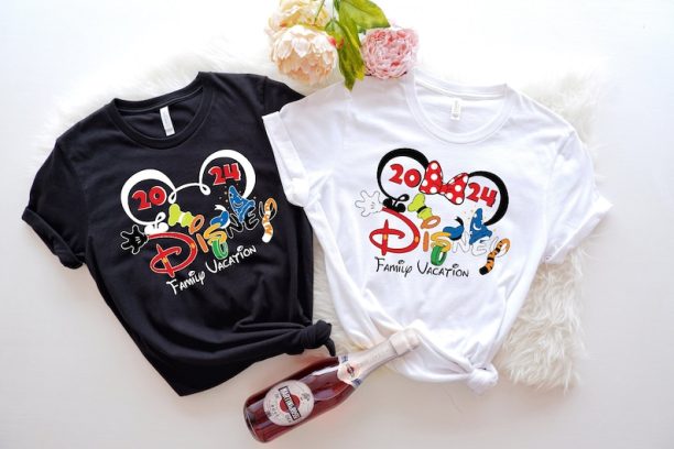 Custom Disney Family Matching Tshirt, 2024 Disney Family Vacation Shirts, Disney Castle 2024 Shirts, Disney Family 2024