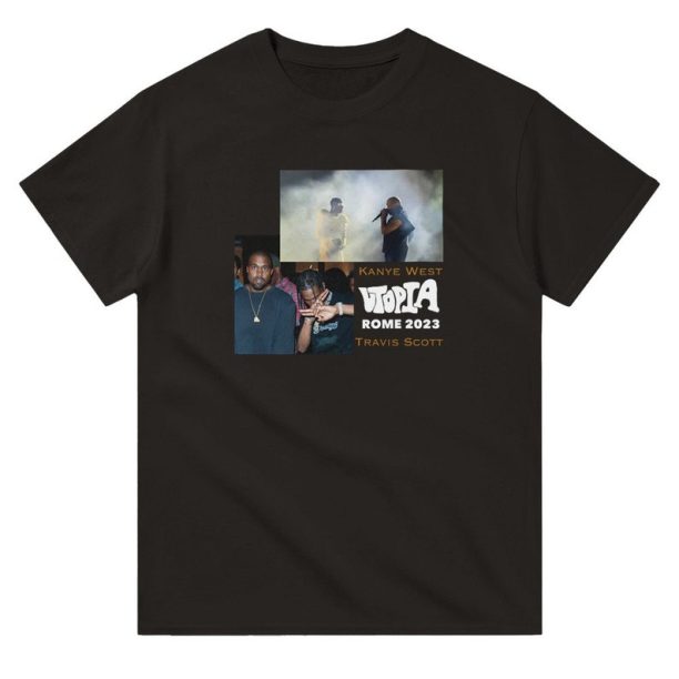 Kanye west travis Scott tshirt - graphic tee - utopia