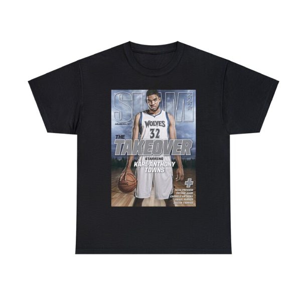 Karl Anthony Towns KAT Minnesota Timberwolves NBA Slam Cover Tee Shirt