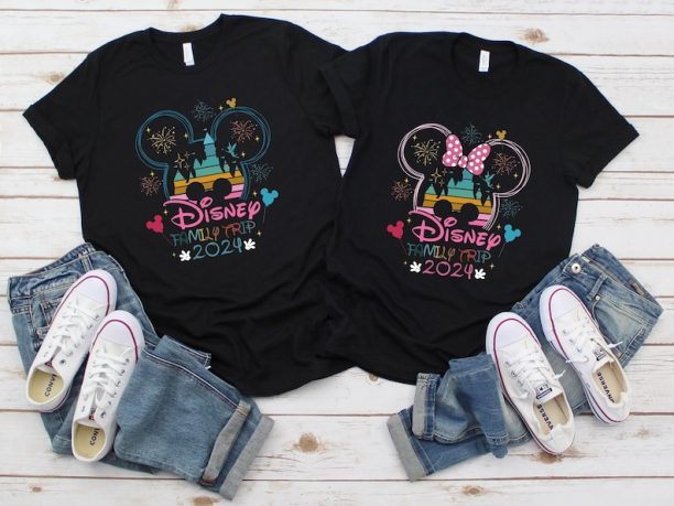 Disney Family Trip 2024 Shirt,Disney Trip 2024 Tshirt,Custom Disney Family Trip Tee,Disney Custom Trip Shirt