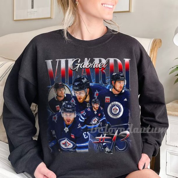 Gabriel Vilardi Vintage 90s Bootleg Style sweatshirt, Winnipeg Hockey Shirt, Gift for Women and Men Unisex Tee