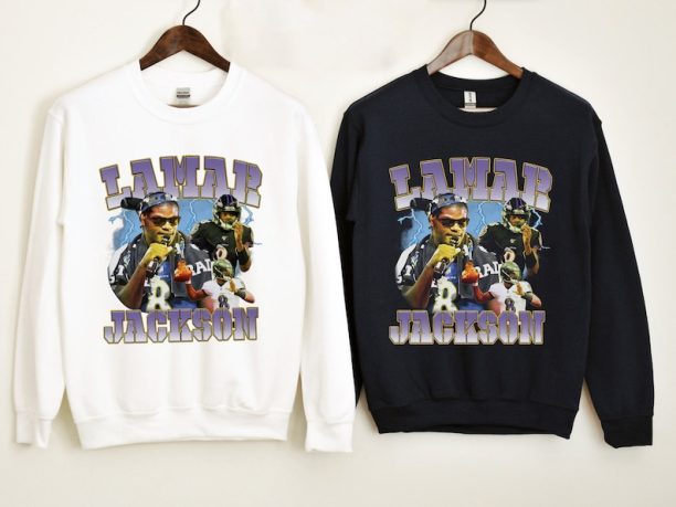 Lamar Jackson Baltimore Football 90s Vintage Shirt Gift Fan, Gift For Fan Hoodie, Sweatshirt, T-shirt