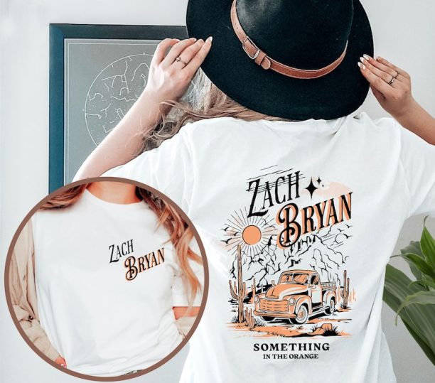 Zach Bryan Something In The Orange front and back Shirt,American Heartbreak Shirt, Zach Bryan Fan Gift, Zach Bryan Shirt