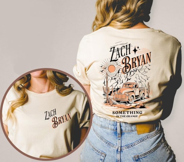 Zach Bryan Something In The Orange front and back Shirt,American Heartbreak Shirt, Zach Bryan Fan Gift, Zach Bryan Shirt