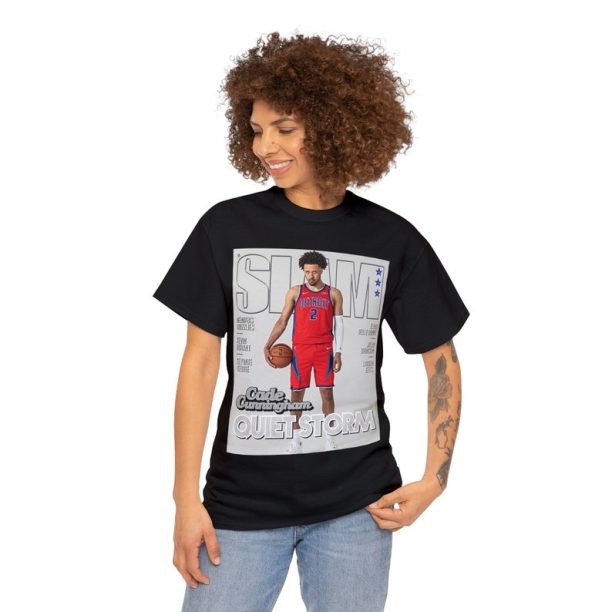 Cade Cunningham Detroit Pistons NBA Slam Cover Tee Shirt