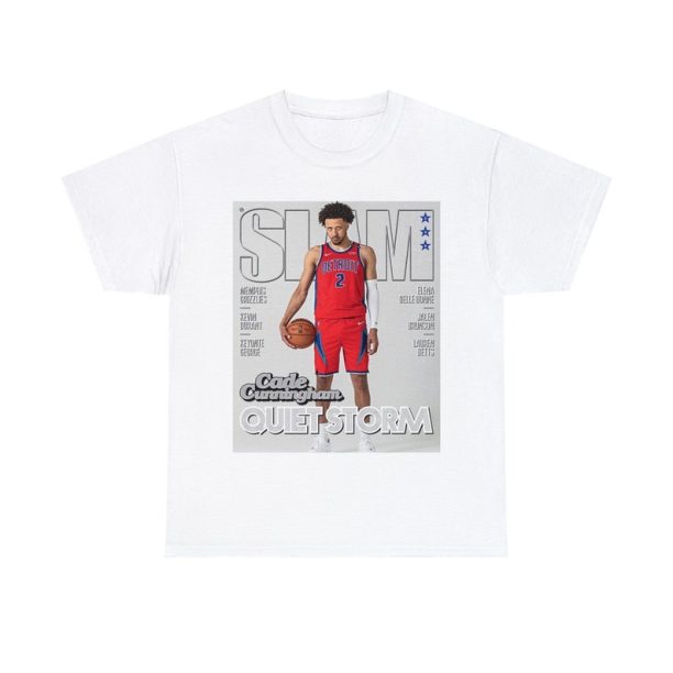 Cade Cunningham Detroit Pistons NBA Slam Cover Tee Shirt