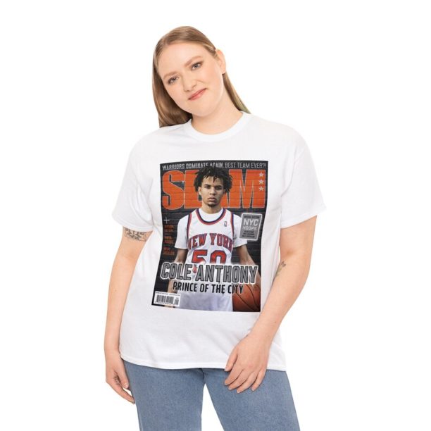 Cole Anthony New York Knicks NBA Slam Cover Tee Shirt