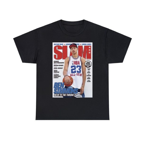 Ben Simmons Philadelphia 76ers NBA Slam Cover Tee Shirt