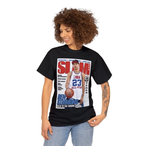 Ben Simmons Philadelphia 76ers NBA Slam Cover Tee Shirt