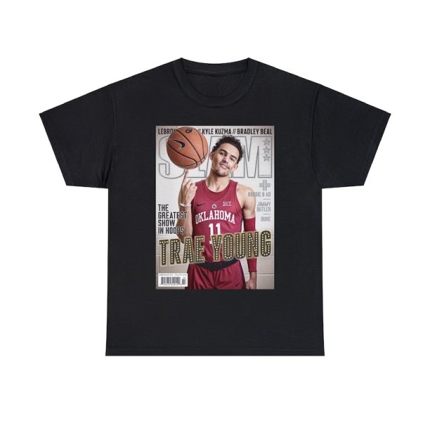 Trae Young Atlanta Hawks NBA Slam Cover Tee Shirt