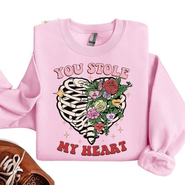 You stole my heart shirt,Valentine sweatshirt,Valentine Day Gift,Gift forTeacher Shirt,Love XOXO Tee,Christmas Shirt,Best Christmas Gift Tee