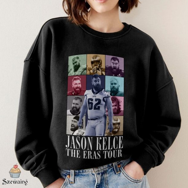 Vintage Jason Kelce The Eras Tour Shirt, Sweatshirt, Hoodie, Football Fan shirt, Classic 90s Graphic Tee, Unisex