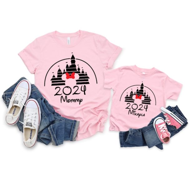 Disney Castle 2024 Shirts, Custom Disney Family Matching Tshirt, Disney Family 2024, Disney Trip Tee