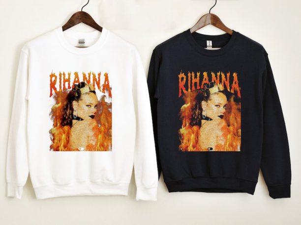 Rihanna T-shirt Cotton For Men Women, Rihanna Hip Hop Graphic Tee T-Shirt, Sweatshirt, Hoodie Gift