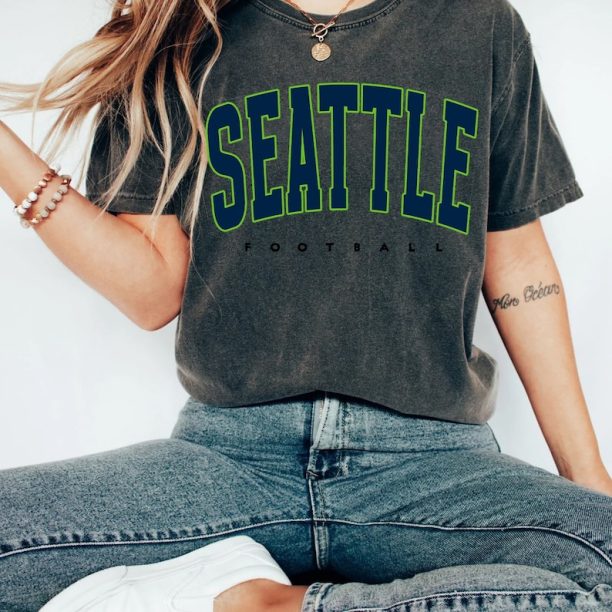 comfort colors Seattle Football shirt, Seattle Football Shirt, Retro Seattle Football Shirt, Seattle Football Gift