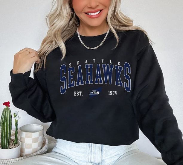 Retro Seattle Football Shirt, Seattle Football Sweatshirt, Seattle Football Crewneck, Seattle Football Gift for Fan