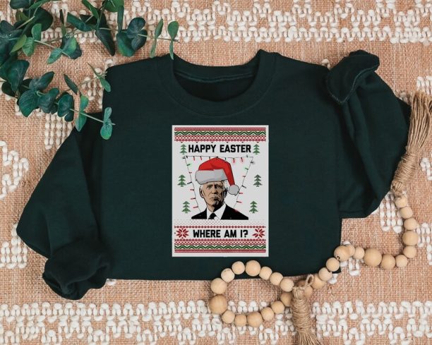 Joe Biden Easter Sweater, Happy Easter Gift, Biden Ugly Christmas Sweater, Merry Easter Joe Biden