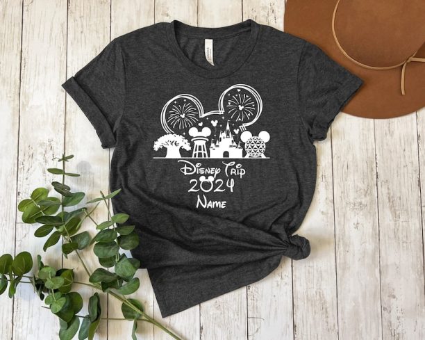 Custom Disney Trip 2024 Shirts, Family Disneyland Shirt, Disney Squad Tshirt,Minnie And Mickey 2024 Sweatshirt