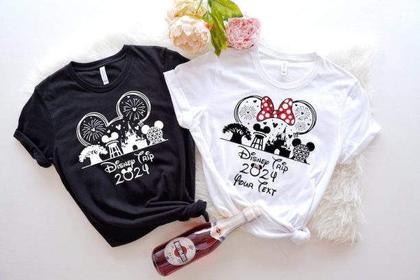 Custom Disney Trip 2024 Shirts, Family Disneyland Shirt, Disney Squad Tshirt,Minnie And Mickey 2024 Sweatshirt