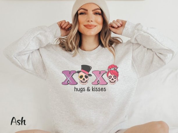 XOXO Valentine Shirt Valentine Skeleton Sweatshirt Valentine Love Shirt Xoxo Valentine Shirt Cute Valentine Tshirt Valentine Love Sweatshirt