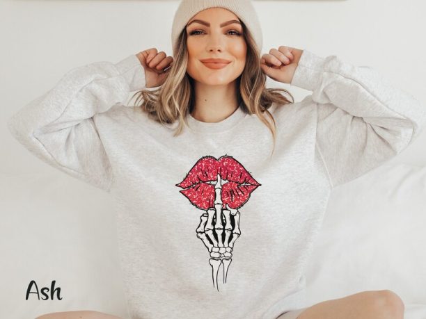 Anti Valentine Sweatshirt Galentines Day Shirt Matching Valentine Shirt Galentine Day Shirt Valentine Skeleton Shirt Valentine Heart Shirt