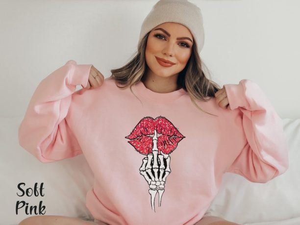 Anti Valentine Sweatshirt Galentines Day Shirt Matching Valentine Shirt Galentine Day Shirt Valentine Skeleton Shirt Valentine Heart Shirt