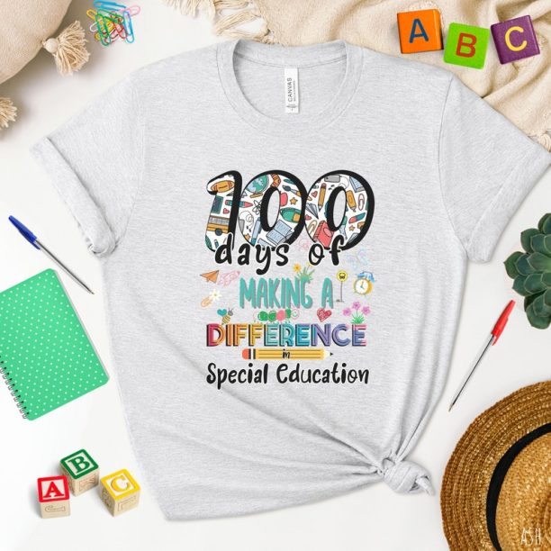 100th Day Of School Shirt,special education 100 Days Shirt,100 days of school,Sped teacher 100th day gift