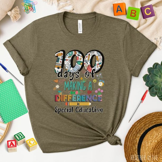 100th Day Of School Shirt,special education 100 Days Shirt,100 days of school,Sped teacher 100th day gift