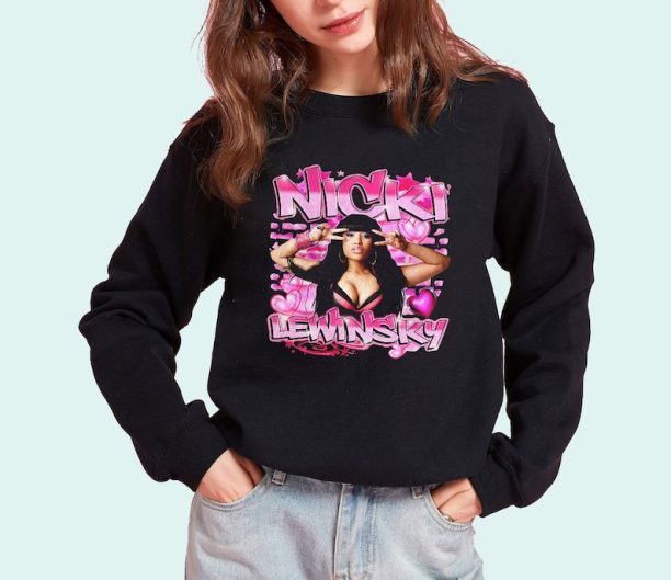 Nicki Lewinsky Retro Graffiti Airbrush Shirt, Funny Gift For Men Women T-Shirt, Sweatshirt, Hoodie Gift