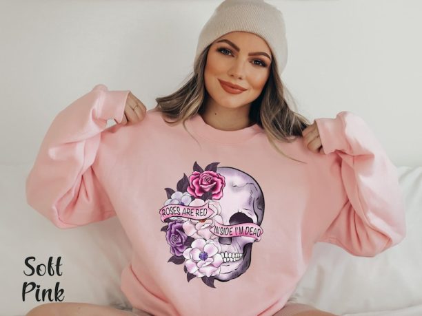 Skeleton Valentine Sweatshirt Valentine Flowers Tshirt Funny Valentine Shirt Anti Valentine Shirt Single Valentine Sarcastic Valentine Tee