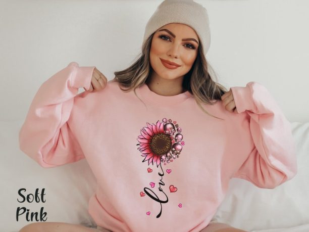 Love Valentine Sweatshirt Valentine Skeleton Sweatshirt Valentine Day Shirt Valentine Flowers Tshirt Cute Valentine Tshirt Galentines Day