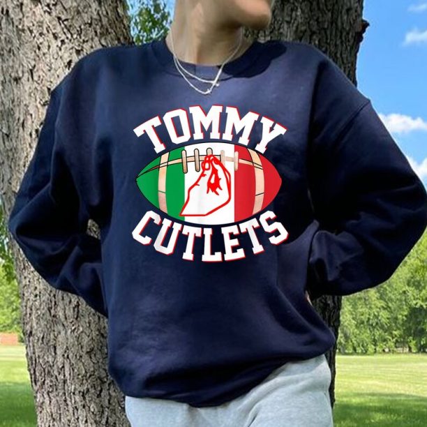 NY Italian Hand Gesture Tommy Cutlets Football Quarterback T-Shirt Sweatshirt