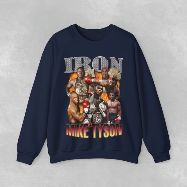 Mike Tyson Iron Custom Crewneck Sweatshirt, Boxing Hoodie,Fighter Wear,Iron Mike Tyson,Kid Dynamite Sweater