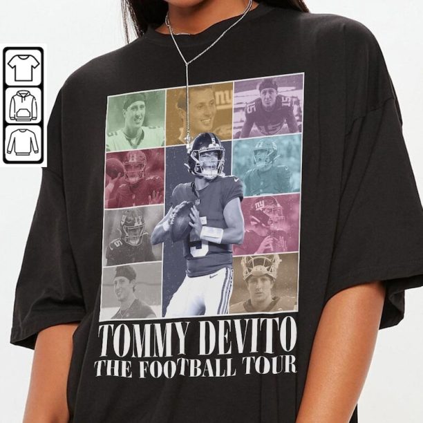 Tommy Devito New York Football Merch Shirt, Giants Vintage 90s Bootleg Sweatshirts