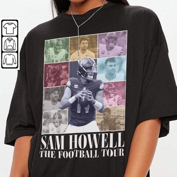 Sam Howell Washington Football Merch Shirt, Commanders Vintage 90s Bootleg Sweatshirts