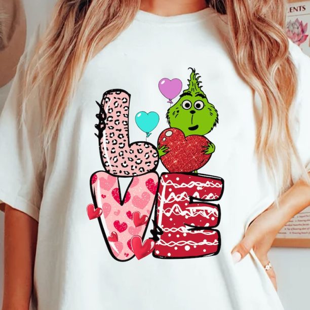 Love Grinch's Valentine Png, Happy Valentine Png, Love Heart Png, Trendy Valentine Png, Valentine's Day Png