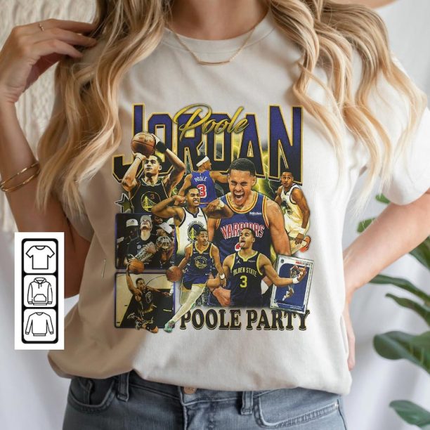 Jordan Poole Basketball Shirt, Basketball Shirt Christmas Gift Unisex, Basketball 90s Vintage Fan Gift 3011 PTTH