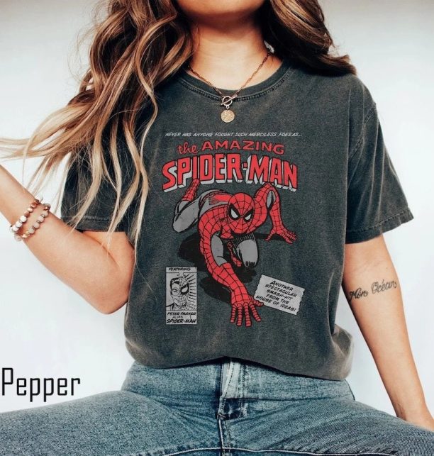 Retro Vintage The Amazing Spider Man Shirt, 90s Marvel Spiderman Shirt, Spiderman Comic Shirt, Marvel Avengers Shirt