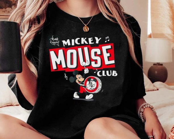 Mickey Mouse Club Retro Shirt, Mickey Steamboat Willie T-shirt, Disneyland Trip Gift, WDW Matching Family Shirts