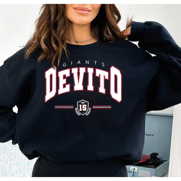 Tommy DeVito Sweatshirt, New York Football Shirt, Tommy 15 Sweatshirt