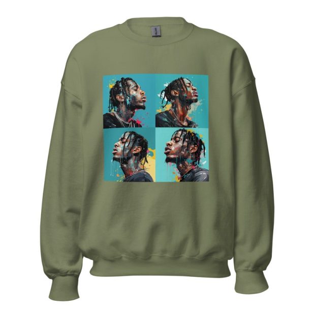 Travis Scott Crewneck Sweatshirt - Colorful Graphic Travis Scott Crewneck - Cactus Jack Crewneck - Gift for Travis Scott