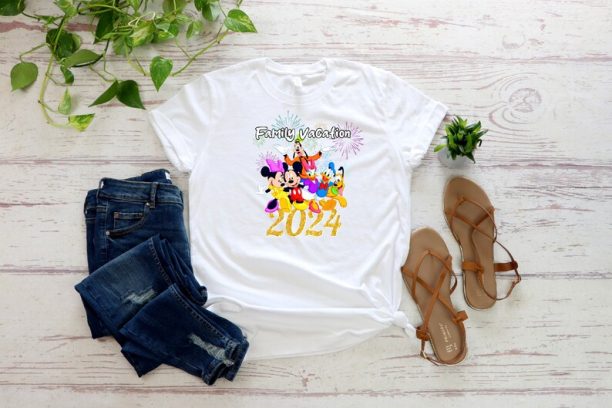 Custom Disney 2024 Family Vacation Shirt, Family Trip 2024 Shirt, Personalized Family Vacation Outfit