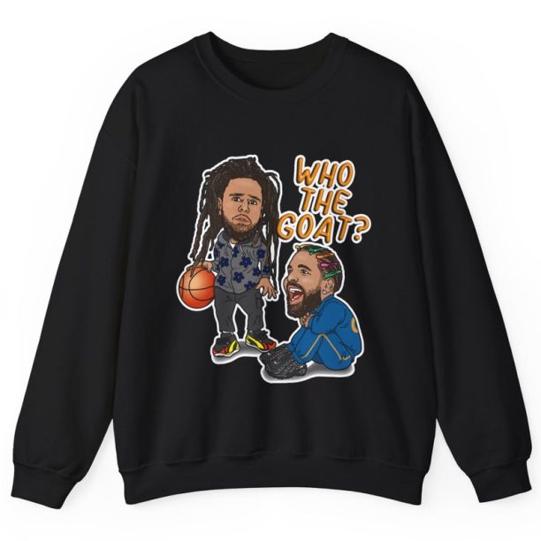 Drake, J Cole Sweatshirt - GOAT Hip Hop Sweatshirt Adult Unisex Sweatshirts birthday gift Hypebeast clothing hoodie