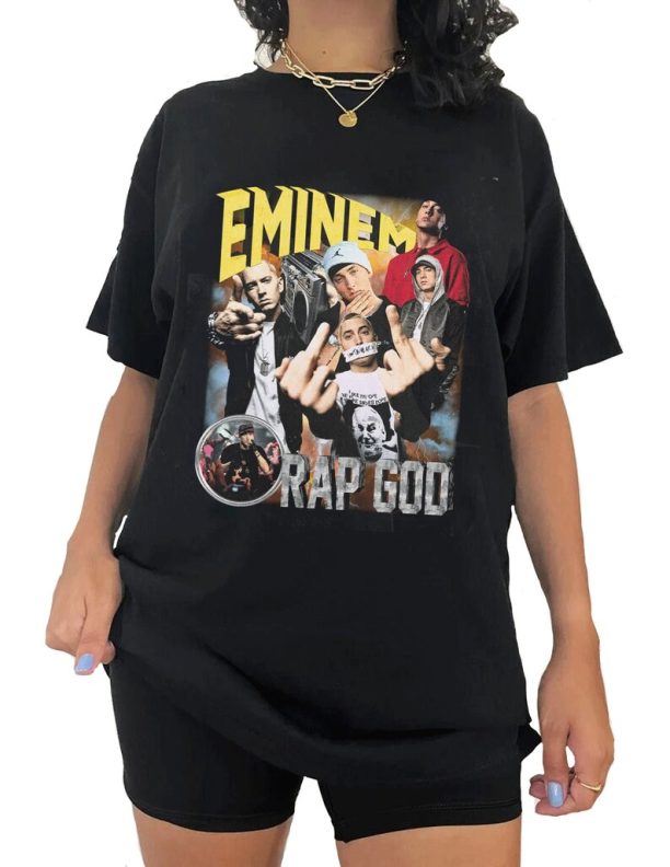 Retro Emiinem Rapper 90s Bootleg T-Shirt, Slim Shady Emiinem Sweatshirt, Rock n Roll Tee, Emiinem Rapper Merch