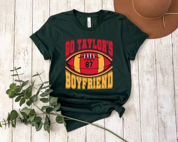 Go Taylor's Boyfriend Shirt, Travis Kelce Sweatshirt, Game Day Hoodie, Funny Football Shirt, Football Fan Gift Tee