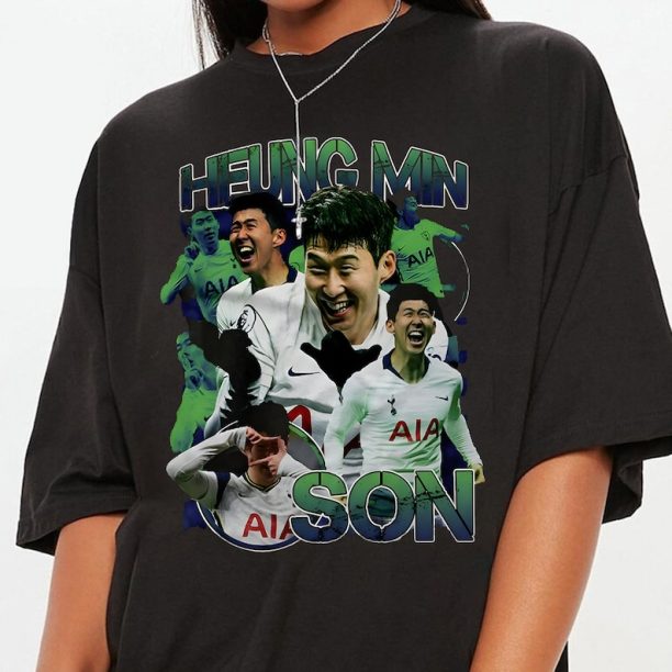 Son Heung-min Shirt, Son Heungmin 90s Retro Graphic Tshirt, Heung Min Son Vintage Bootleg Tee