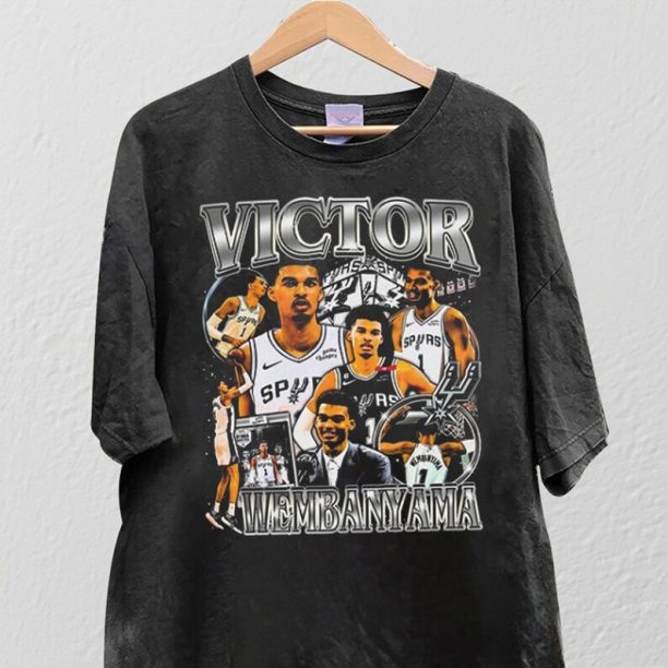 Vintage 90s Graphic Style Victor Wembanyama T-Shirt, VICTOR WEMBANYAMA Shirt, Vintage Oversized Sport Tee